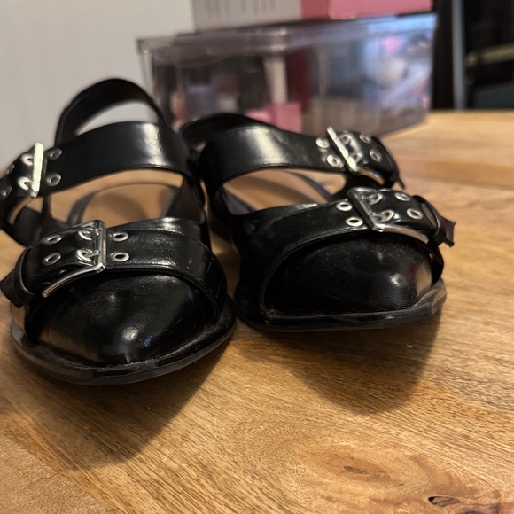 Wild Fable Black Buckle Slingback Shoes Size 9 - Picture 2 of 10